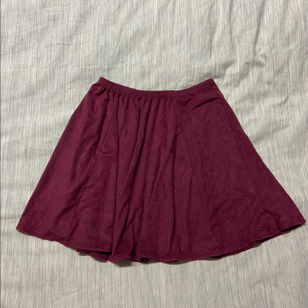 Brandy Melville Suede Skater Skirt